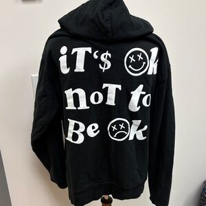 Black Graphic Hoodie